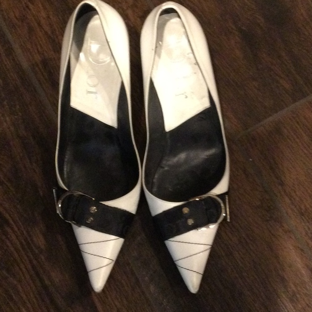 Dior white heel